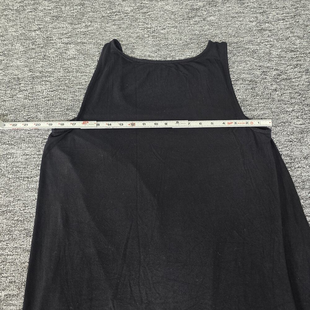 Torrid Super Soft Knits Sleeveless Maxi Dress Women's 1X Black Ruffles Hi-Low - Picture 11 of 13